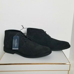Nautica Vega Black Vegan Comfort Chukka Boots Shoes Men's Size 10.5
